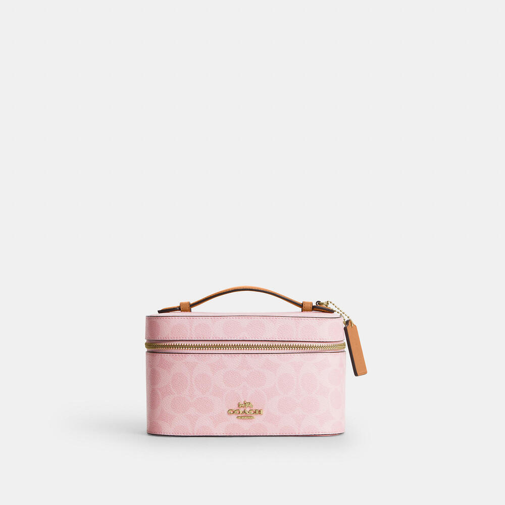 Coach Outlet Cosmetic Case In Signature Canvas - Picture 3 of 3